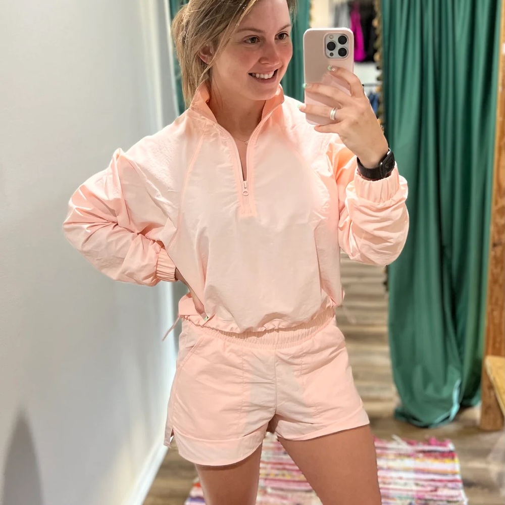 Pink Windbreaker Set
